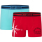 2er Pack Camp David Comfort Baumwolle Boxershorts Herren 3161 - goji berry mix M