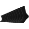 12er Pack camano Comfort Baumwolle Crew Socken 9999 - black 35-38