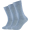 12er Pack camano Comfort Baumwolle Crew Socken 0099 - stone melange 39-42