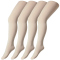 4er Pack camano Fine Strumpfhosen 40 DEN Kinder 0002 - offwhite 98/116