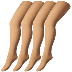 4er Pack camano Fine Strumpfhosen 40 DEN Kinder 0001 -...
