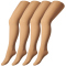 4er Pack camano Fine Strumpfhosen 40 DEN Kinder 0001 - alabaster 98/116