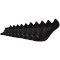 10er Pack camano Mesh Ventilation No Show Füßlinge 9999 - black 35-38
