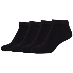 4er Pack camano Soft Bamboo Sneakersocken 9999 - black 35-38