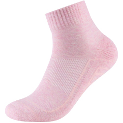 6er Pack camano Soft Walk Quarter Socken 4200 - rosé melange 39-42