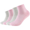6er Pack camano Soft Walk Quarter Socken 4200 - rosé melange 39-42