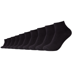 10er Pack camano Red Classic Quarter Socken 9999 - black...