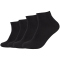 4er Pack camano Soft Bamboo Quarter Socken 9999 - black 35-38
