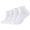 4er Pack camano Soft Bamboo Quarter Socken 1000 - white 35-38