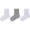 3er Pack camano Soft Bio-Baumwolle Baby-Socken 1000 - white 15-18