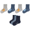 7er Pack camano Soft Bio-Baumwolle Baby-Socken 5500 - denim melange 19-22