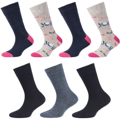 7er Pack camano Soft Originals Bio-Baumwolle Crew Socken...