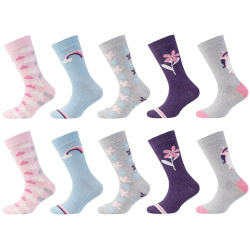 10er Pack camano Soft recycelte Baumwolle Crew Socken...