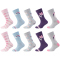 10er Pack camano Soft recycelte Baumwolle Crew Socken Kinder 4849 - twilight purple 23-26