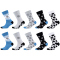 10er Pack camano Soft recycelte Baumwolle Crew Socken Kinder 9999 - black 27-30