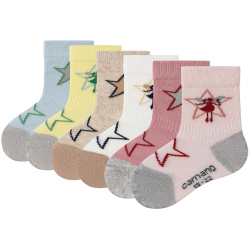 6er Pack camano Soft Bio-Baumwolle Baby-Socken 4201 -...