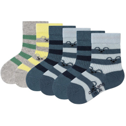 6er Pack camano Soft Bio-Baumwolle Baby-Socken 5100 -...
