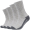 4er Pack camano Pro Tex Diabetiker Ankle Socken 9300 - light grey melange 35-38