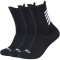 3er Pack camano Performance Light Crew Trainingssocken 9999 - black 43-46