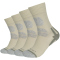 4er Pack camano Cushioned Outdoor Crew Socken 8251 - abbey stone 35-38