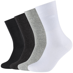4er Pack camano Soft Bio-Baumwolle Crew Socken Herren...