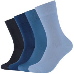4er Pack camano Soft Bio-Baumwolle Crew Socken Herren...