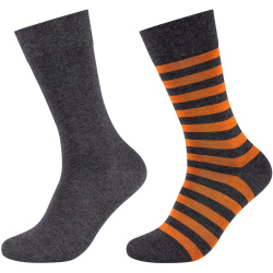 2er Pack camano Soft Stripe Crew Socken Herren 2522 -...