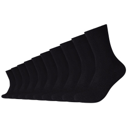 10er Pack camano Red Classic Crew Socken 9999 - black 39-42