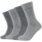 4er Pack camano Soft Bamboo Crew Socken 9700 - dark grey mix 39-42
