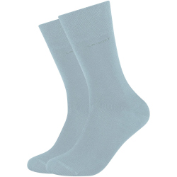 2er Pack camano Soft Bamboo Crew Socken 5050 - celeste...