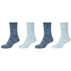 4er Pack camano Sustainable Cosy Patterned Crew Socken...