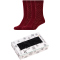 4er Pack camano Cosy Shiny Socken Damen 3810 - oxblood red 35-38