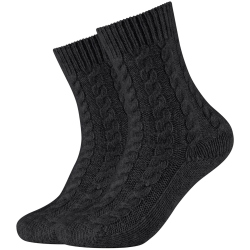 2er Pack camano Cosy Cable Stitch Crew Socken Damen 9999...