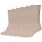 6er Pack camano Organic Diabetiker Crew Socken 0018 - sand 39-42