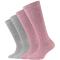 4er Pack camano Soft Bio-Baumwolle Kniestrümpfe Kinder 4300 - chalk pink melange 23-26