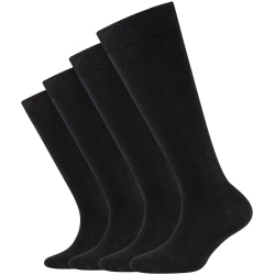 4er Pack camano Soft Bio-Baumwolle Kniestrümpfe...