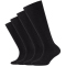 4er Pack camano Soft Bio-Baumwolle Kniestrümpfe Kinder 0005 - black 23-26