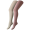 2er Pack camano Soft Originals Bio-Baumwolle Strumpfhosen Kinder 4290 - silver rose +offwhite 134/146