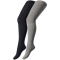 2er Pack camano Soft Originals Bio-Baumwolle Strumpfhosen Kinder 0010 - light grey + navy 86/92