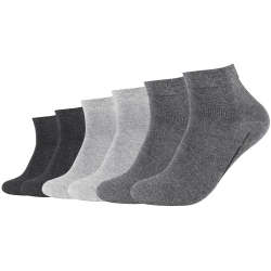 6er Pack camano Soft Bio-Baumwolle Quarter Socken 0049 -...