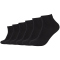 6er Pack camano Soft Bio-Baumwolle Quarter Socken 0005 - black 35-38