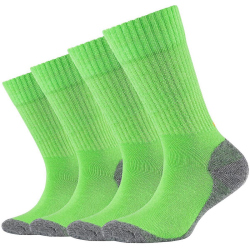 4er Pack camano Pro Tex Crew Socken Kinder 0080 - green...