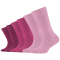 6er Pack camano Soft Originals Bio-Baumwolle Crew Socken Kinder 4170 - orchid smoke 27-30