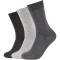 9er Pack camano Comfort Baumwoll Crew Socken 9703 - dark grey mix 43-46