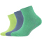 3er Pack camano Soft Bio-Baumwolle Quarter Socken Kinder 7115 - katydid 27-30