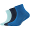 3er Pack camano Soft Bio-Baumwolle Quarter Socken Kinder 5527 - daphne 27-30