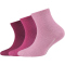 3er Pack camano Soft Bio-Baumwolle Quarter Socken Kinder 4170 - orchid smoke 23-26