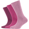 3er Pack camano Soft Bio-Baumwolle Crew Socken Kinder 4170 - orchid smoke 27-30