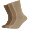3er Pack camano Comfort Baumwoll Crew Socken 8403 - incense 35-38