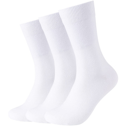 3er Pack camano Comfort Baumwoll Crew Socken 1000 - white...